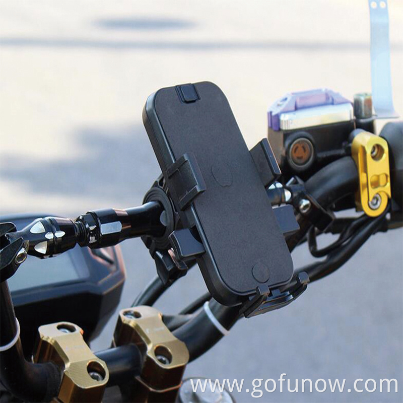 Wholesale PC Silicone Bike Motorcycle Motorxyxle Cell Phone Bracket Stand Mount Adjustable Electric Scooter Phone Holder G-FUN
